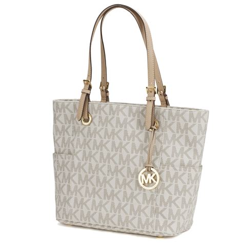 michael kors jet set item ns tote vanilla|Michael Kors Jet Set Travel N/S Tote .